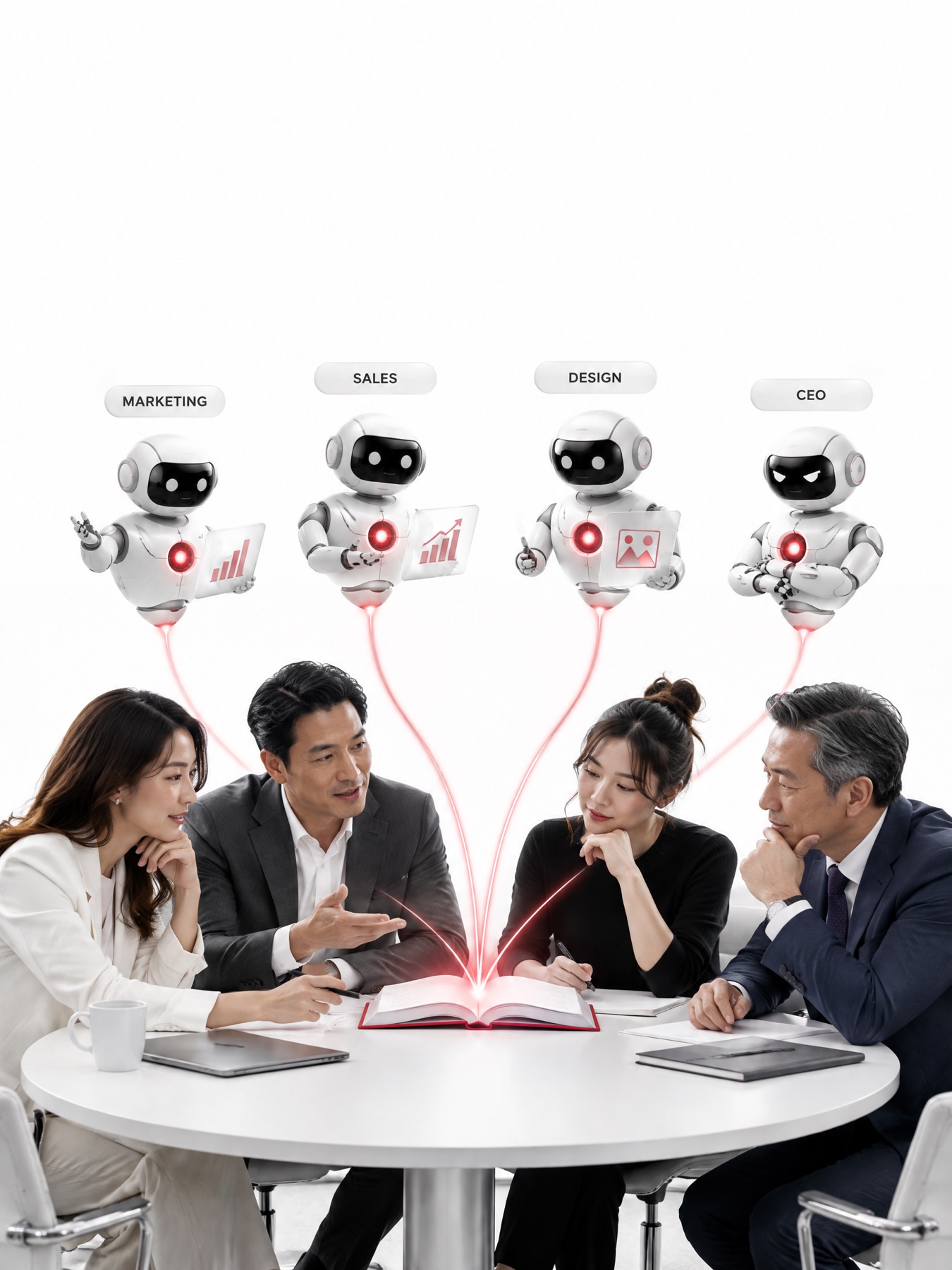 ทีม 4 แผนกกับ AI Advisor 4 ตัว
